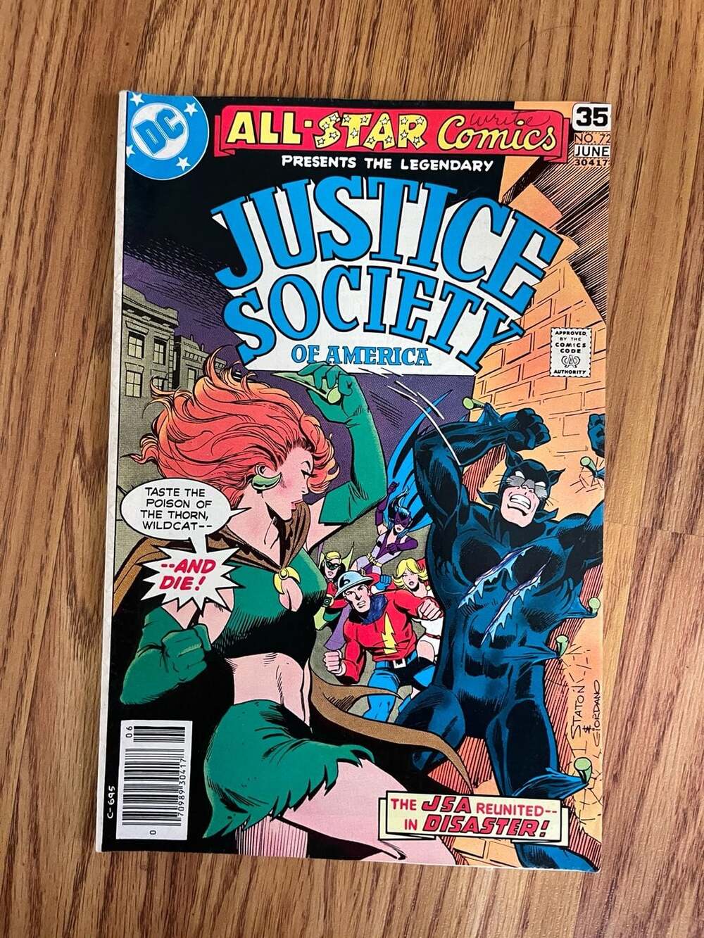 All Star Comics #72 By Staton Power Girl Flash Huntress Wildcat JSA JLA 1978